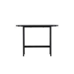 Slade - Konsolbord i sort metal og sort topplade