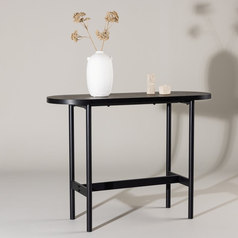 Slade - Konsolbord i sort metal og sort topplade - Konsolborde - 3-Nordic