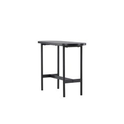 Slade - Konsolbord i sort metal og sort topplade