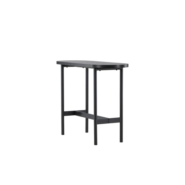 Slade - Konsolbord i sort metal og sort topplade