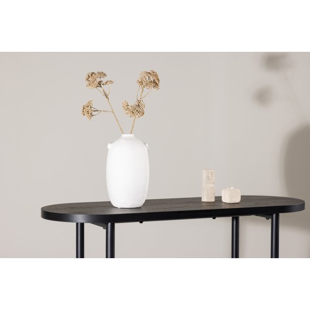 Slade - Konsolbord i sort metal og sort topplade