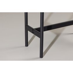 Slade - Konsolbord i sort metal og sort topplade