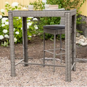 Vestone - Barbord i gr� kunst rattan 