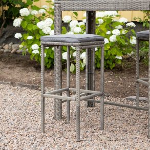 Vestone - Barstol i gr kunst rattan 