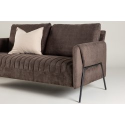 Oban - 2 personers sofa i brunt stof