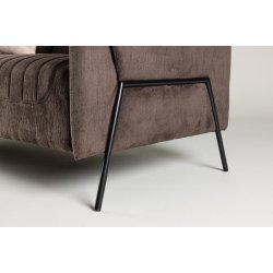 Oban - 2 personers sofa i brunt stof