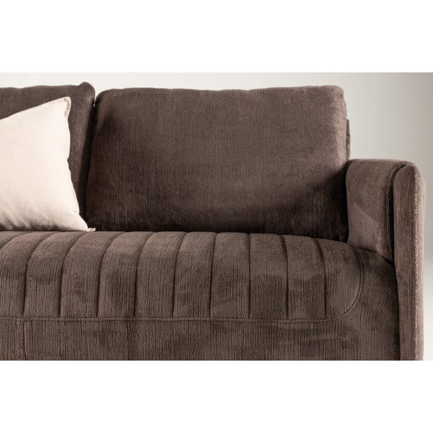 Oban - 2 personers sofa i brunt stof