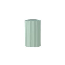 Luups - Sidebord/blomstersjle i lysegrn MDF, diameter 30,5 cm.