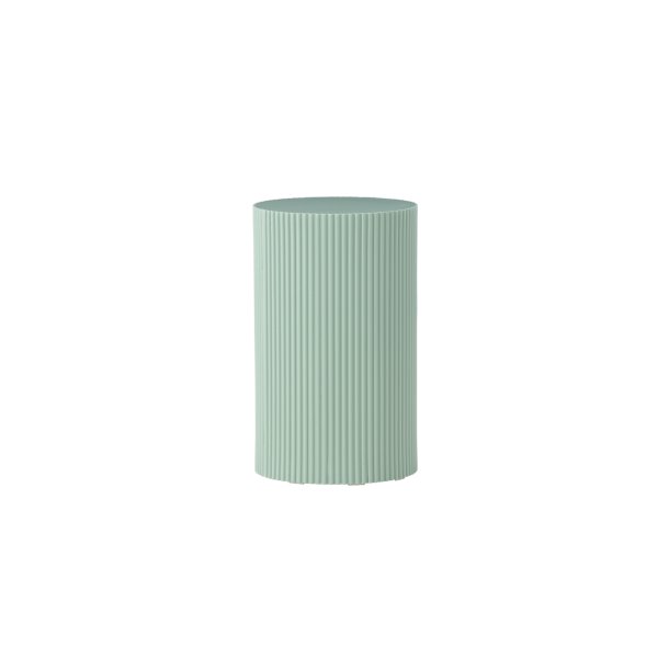 Luups - Sidebord/blomstersjle i lysegrn MDF, diameter 30,5 cm.
