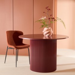 Luups - Spisebord i vinrd MDF, diameter 110 cm.