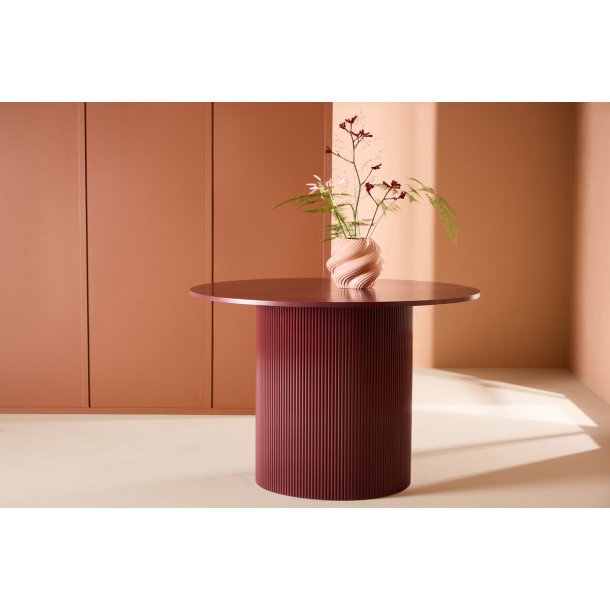 Luups - Spisebord i vinrd MDF, diameter 110 cm.