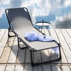 Bizerte - Solvogn i sort metal og gr stof