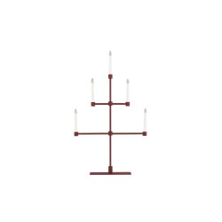 Douglas - Bordlampe i bordeaux farvet metal 