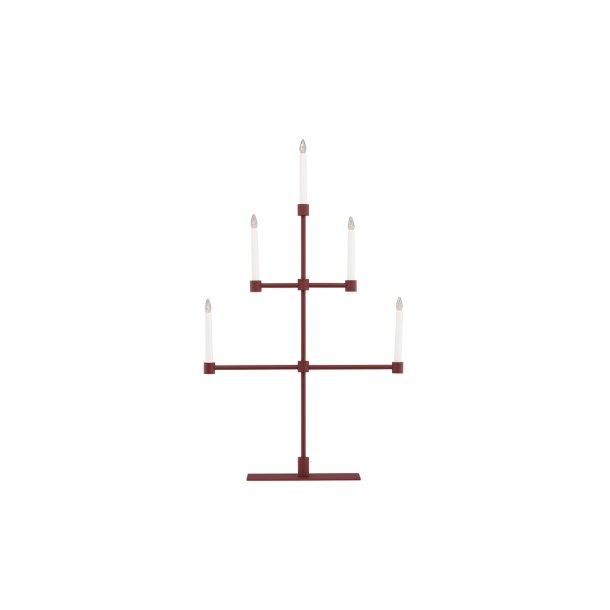 Douglas - Bordlampe i bordeaux farvet metal 