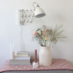 Hardy - vglampe i tre metalfarver med sakseudtrk