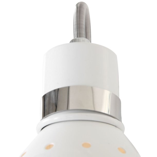 Hardy - vglampe i tre metalfarver med sakseudtrk