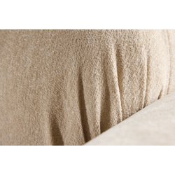 Mikko - Lnestol i beigestof og metal detaljer