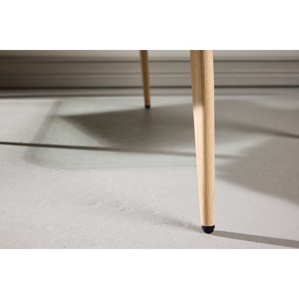 Gonzo - Lnestol i beige stof og metalben