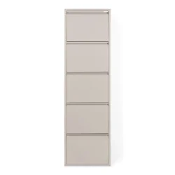 Zapato - Skoskab med 5 rum - silky taupe farvet metal