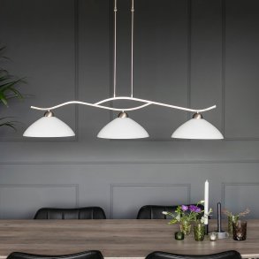 Kosmos- Taklampa i stlfinish, tre glasskrmar