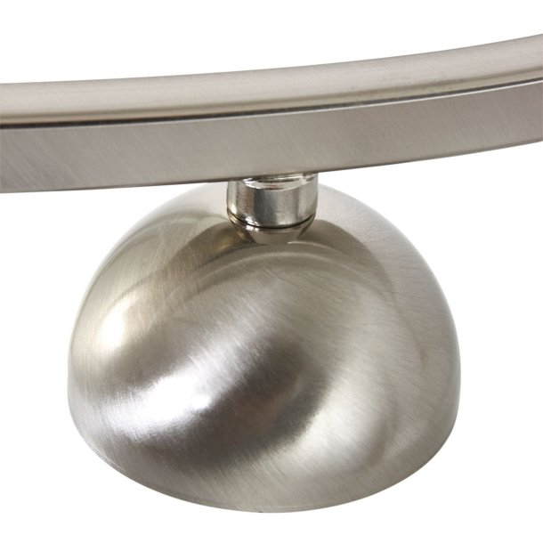 Kosmos- Loftlampe i stl finish, tre skrme i glas