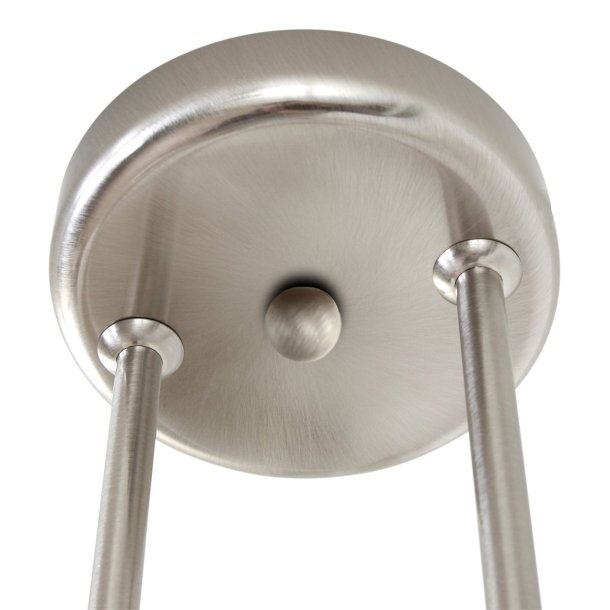 Kosmos- Loftlampe i stl finish, tre skrme i glas