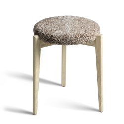 Assist - Taburet med sahara f�reskindss�de, syv forskellige finish