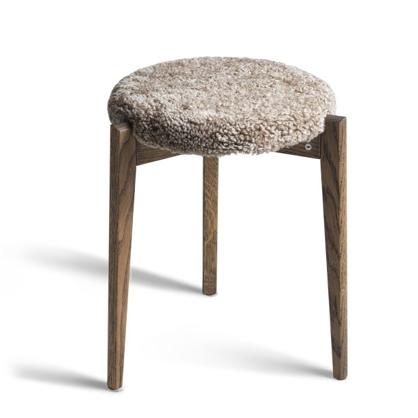 Assist - Taburet med sahara f�reskindss�de, syv forskellige finish
