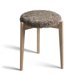 Assist - Taburet med sahara f�reskindss�de, syv forskellige finish