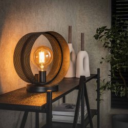 Circulos - Bordlampe med perforeret metalring