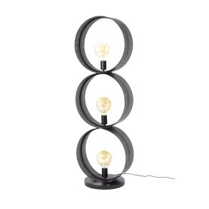 Circulos - Gulvlampe med tre metalringe
