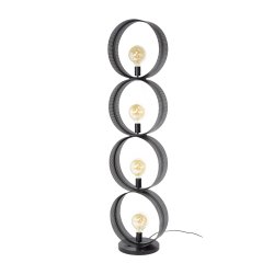 Circulos - Gulvlampe med fire metalringe