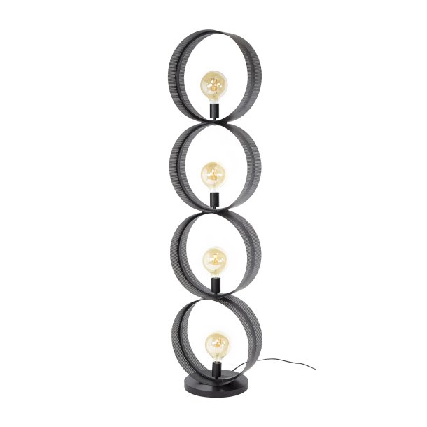 Circulos - Gulvlampe med fire metalringe