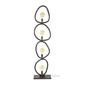 Munti - Gulvlampe med fire organisk formede metalringe
