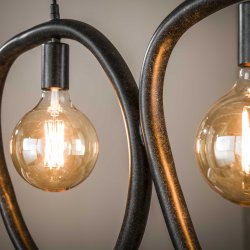 Munti - Loftlampe med fire organisk formede metalringe