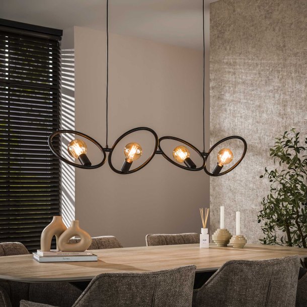 Circle - Taklampa med fyra metallringar