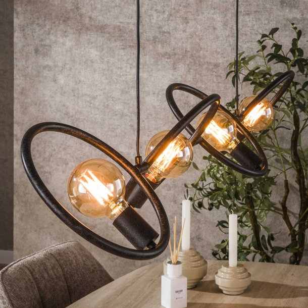 Circle - Loftlampe med fire metalringe