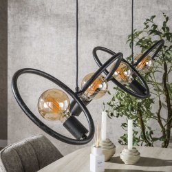Circle - Loftlampe med fire metalringe
