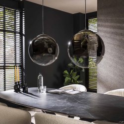 Mengoni - Loftlampe med to rgfarvede glaskupler