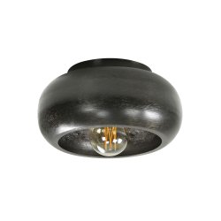 Skyline - Loftlampe i sort nikkel med diameter 34 cm.