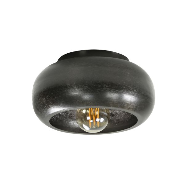 Skyline - Loftlampe i sort nikkel med diameter 34 cm.