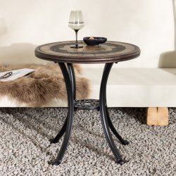 Lotus - Cafebord i aluminium,  60 cm.