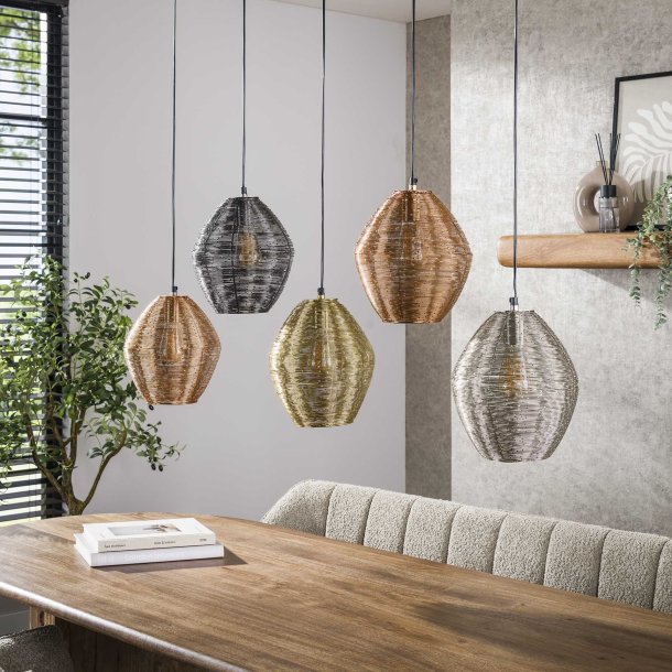 Mix-Match - Loftlampe i forskellige metalfarver
