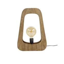 W-Pecker - Hndlavet bordlampe i mangotr, hjde 50 cm.