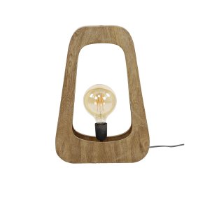 W-Pecker - Håndlavet bordlampe i mangotræ, højde 50 cm.