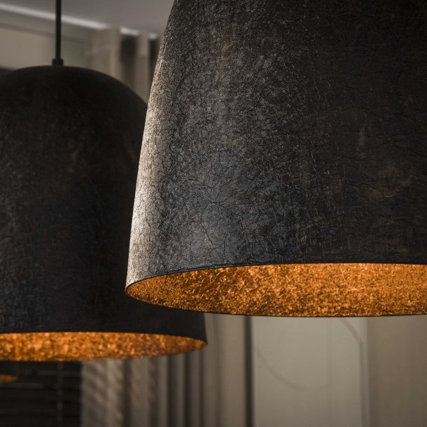 Mugsy - Loftlampe med tre sort-brune metalsk�rme