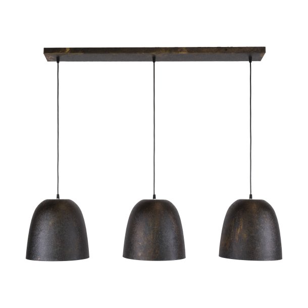 Mugsy - Loftlampe med tre sort-brune metalsk�rme