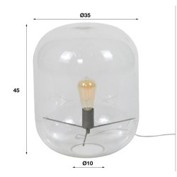 Moon - Bordlampe med glaskuppel