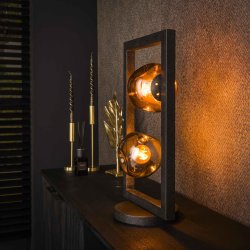 Triblet - Bordlampe med to glaskupler