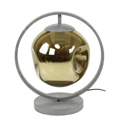 Estrella - Bordlampe i patineret metal og guld finish